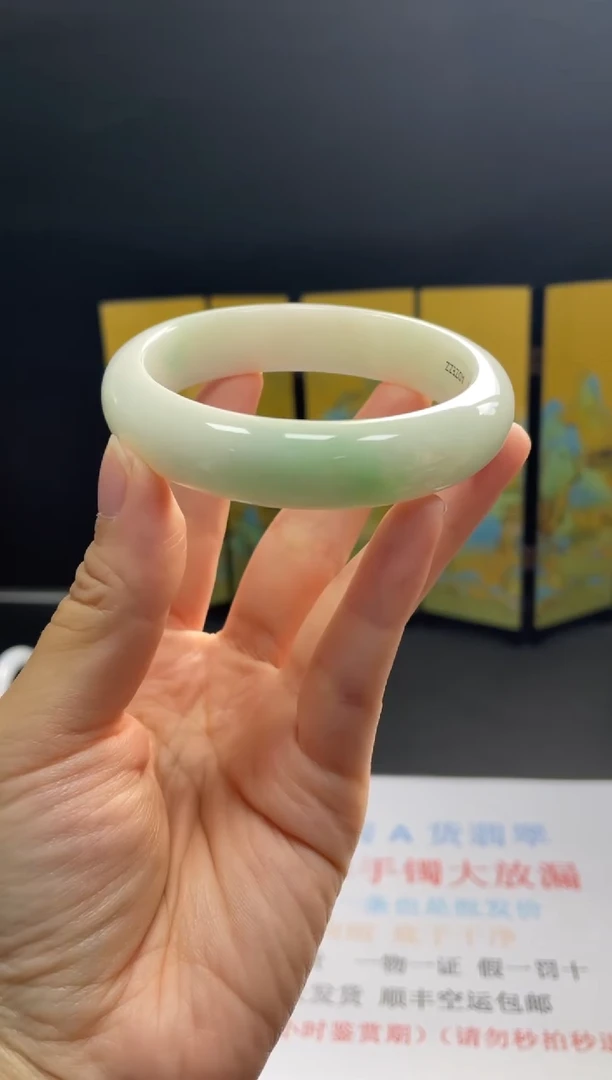 未镶嵌手镯翡翠30#天然缅甸A货翡翠手镯57-59圈口