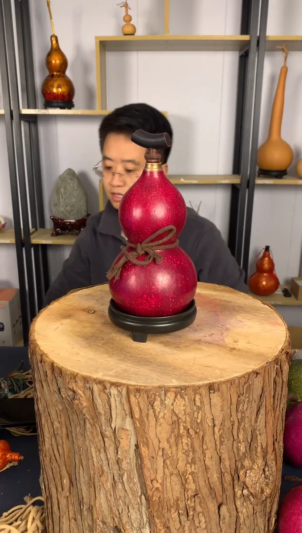 非遗大漆天然酒葫芦一物一拍