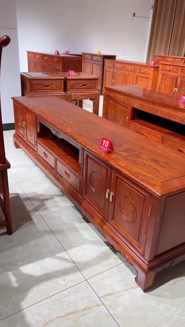 花梨木类柜类家具缅花大果紫檀电视柜