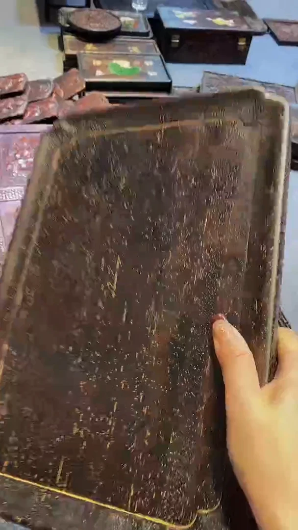 木紫檀木雕一物一拍