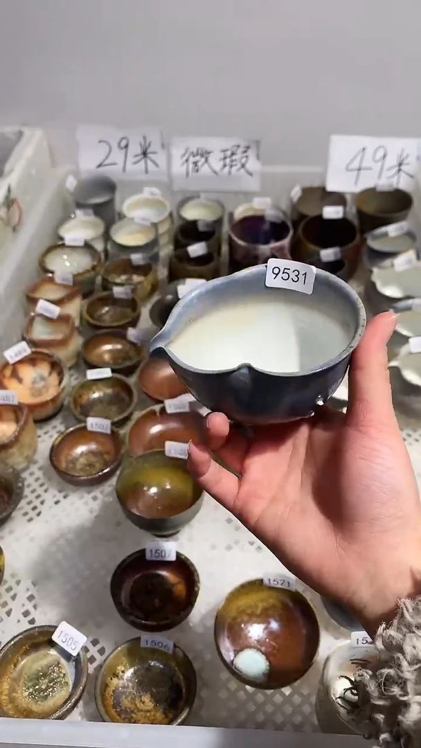 摆件陶景德镇柴烧茶具@@9531
