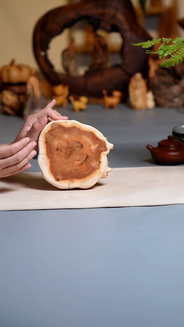 木崖柏切片底座1331