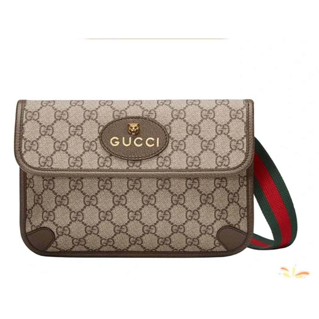 99新 GUCCI/古驰 古驰虎头腰包
