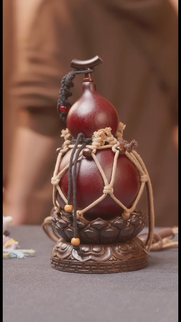 1571号链接精品大漆葫芦现货现发[一物一拍]不包含莲花底座