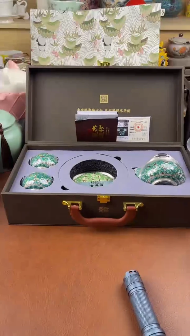 陶陶瓷茶具摆件旅行套组