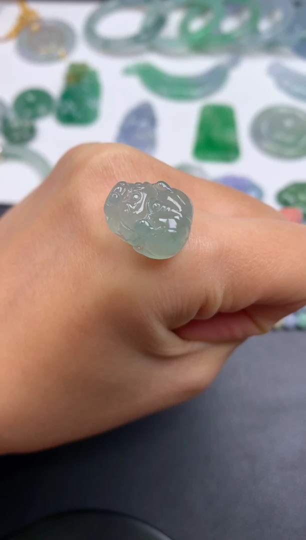 未镶嵌定制翡翠0215610866（15*13*6.5）