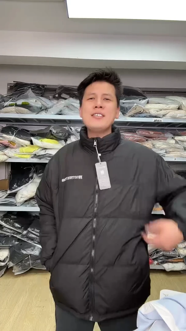 459编码保暖男士加厚黑金棉服