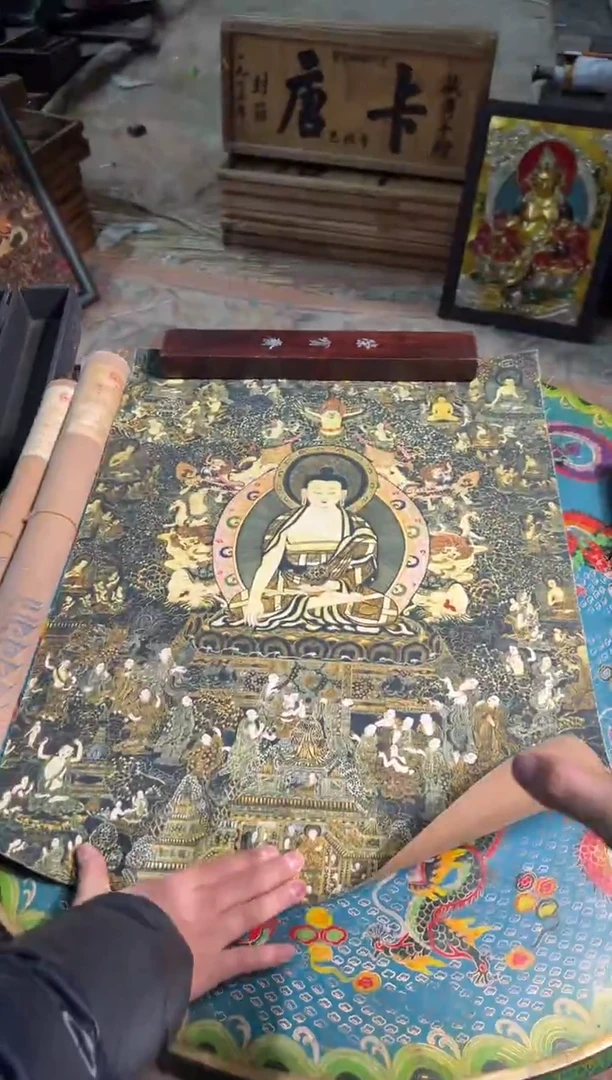 卷轴画卷轴画奥奥的唐卡