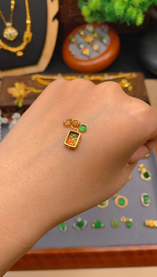 【闪购商品】翡翠银S925镶嵌吊坠(不含链)扎吉拉母