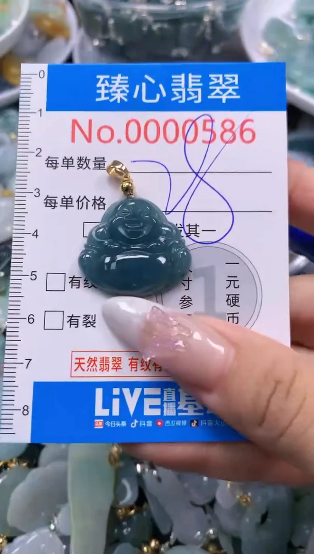 翡翠未镶嵌吊坠(不含链)586