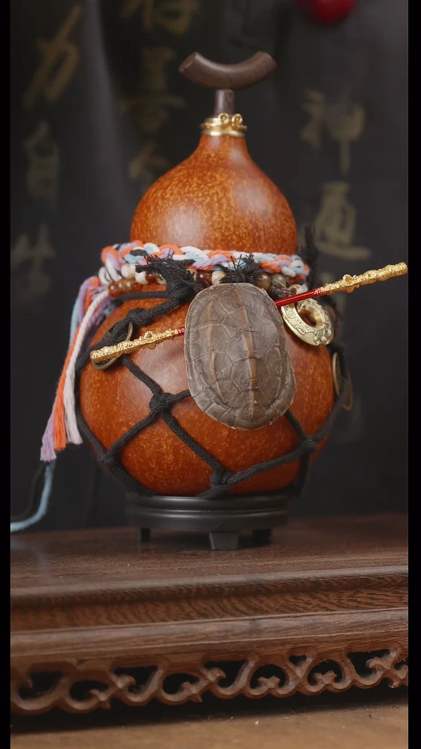 【闪购商品】35号精品天然大漆工艺防渗内胆酒葫芦~