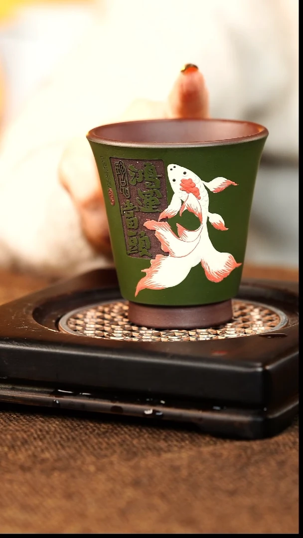 茶杯紫砂宜兴原矿紫砂