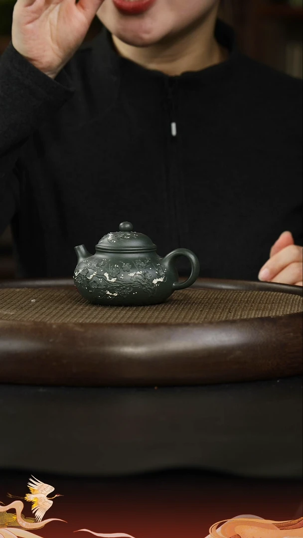 茶壶紫砂10 某国绿 容天 180cc左右