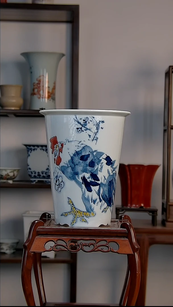 景德镇陶瓷手工花盆