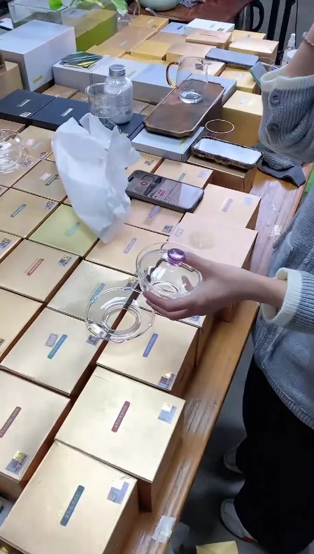 【闪购商品】孤品禾器沁莲盖碗紫色（无包装）