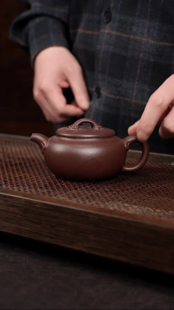 【闪购商品】紫砂茶壶底槽清如意壶