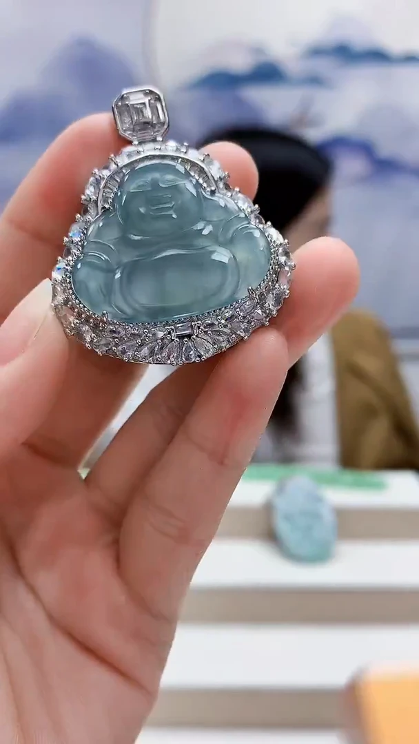 未镶嵌定制翡翠4852lr-毛货挂件8