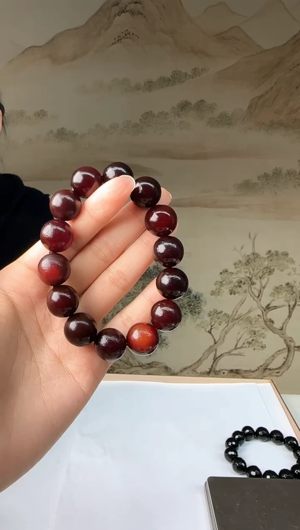 未镶嵌玛瑙手饰宝藏阁臻奢 黑 金 血 龙 珠 手串多样性发一件