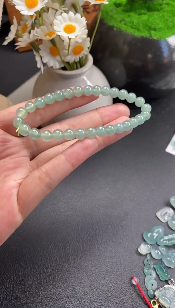 散珠翡翠冰种手串