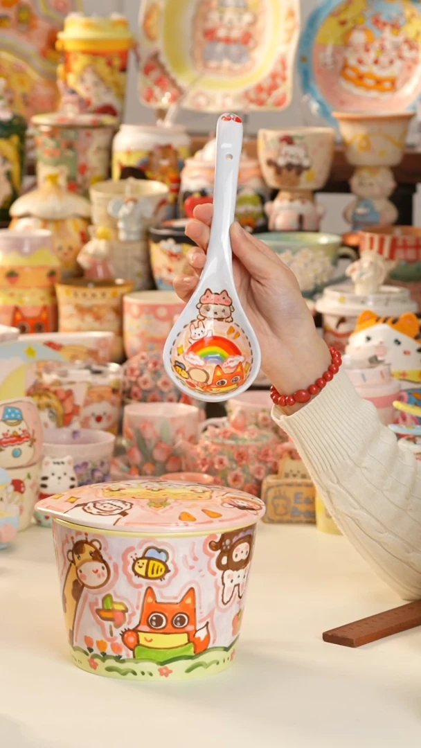 其他陶景德镇釉下彩手绘设计师款陶瓷