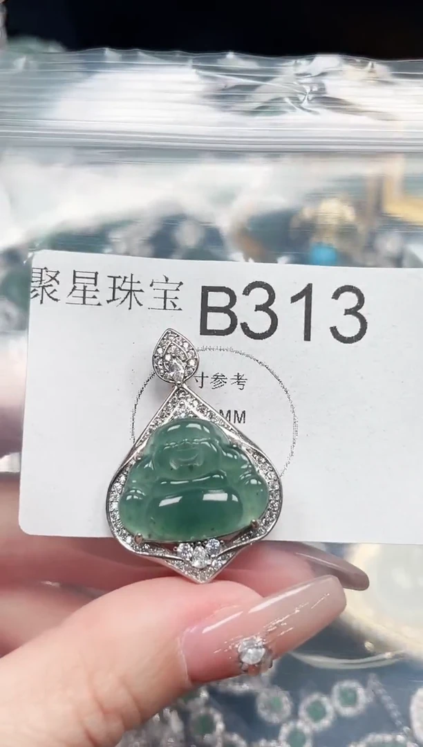【闪购商品】翡翠颈饰未镶嵌赠皮绳313