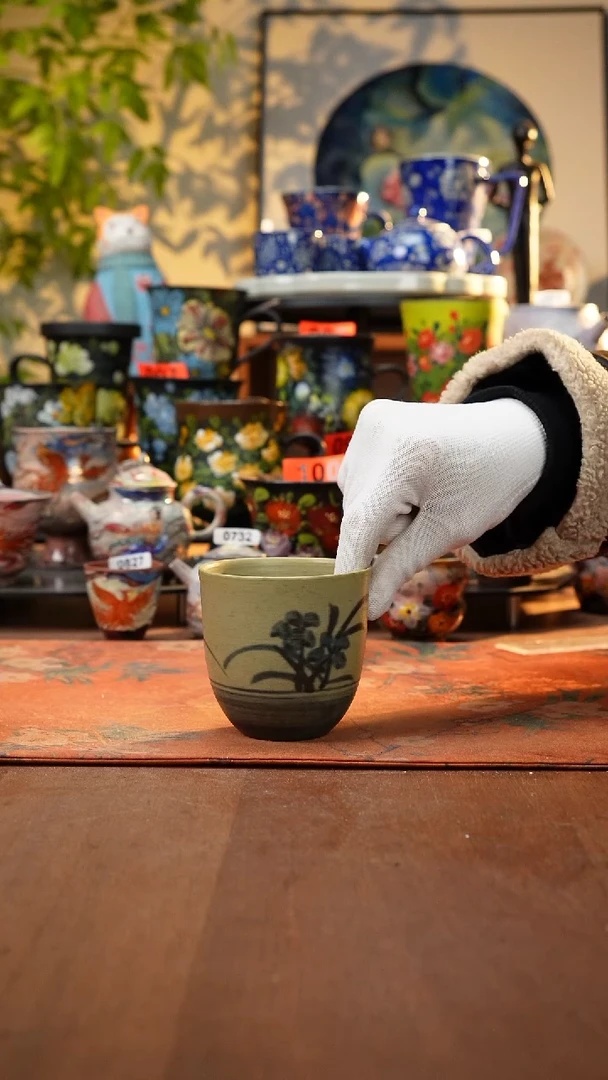 瓷片景德镇手工手绘1026