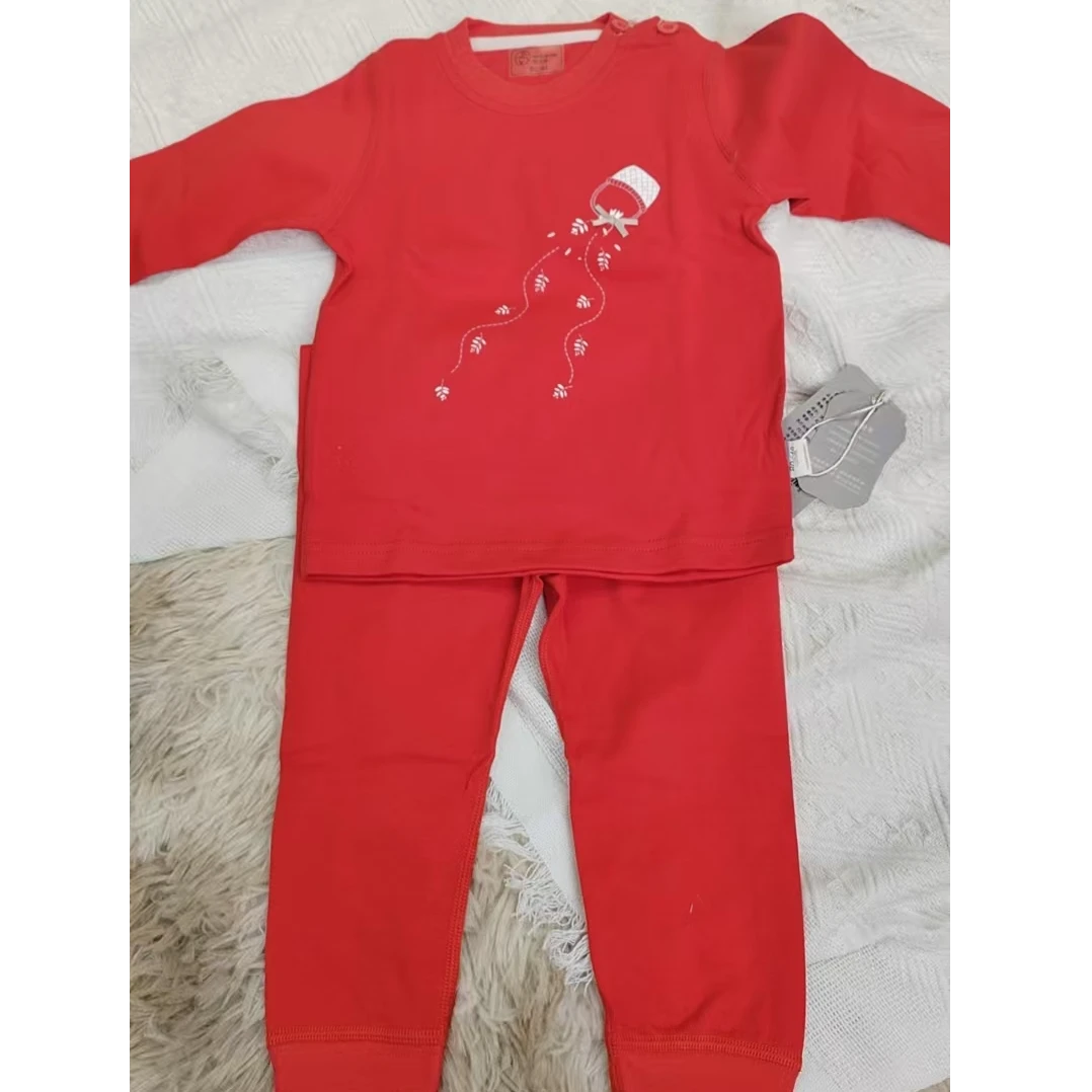 286纯棉花篮肩扣套装（红色有浮色属于正常）