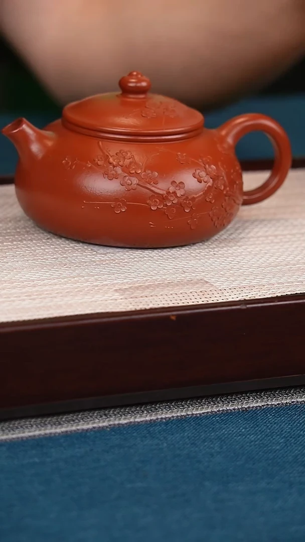 茶壶紫砂大红袍寒江
