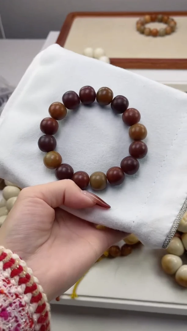 手串菩提根/象牙果w94爱马仕橙 干磨苹果13*14mm手串