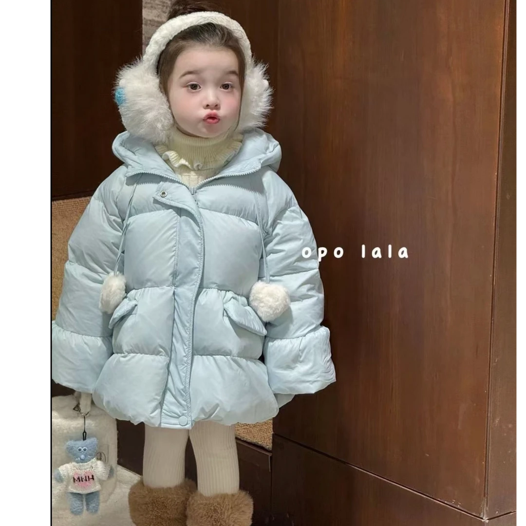 opolala正版  25年韩系甜美小兔子奶蓝色羽羽