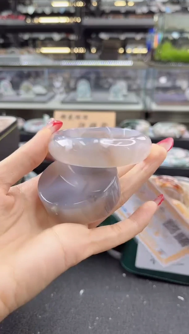 未镶嵌手镯石英质玉54--55圈口（赠品镯心）6265040