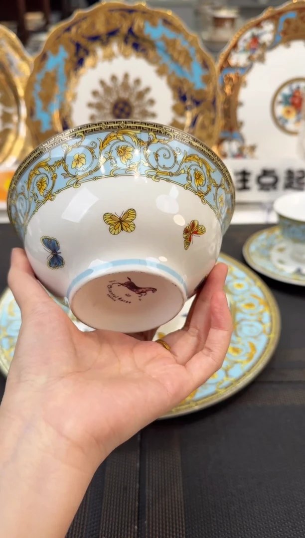 瓷片5.25英寸面碗 4个