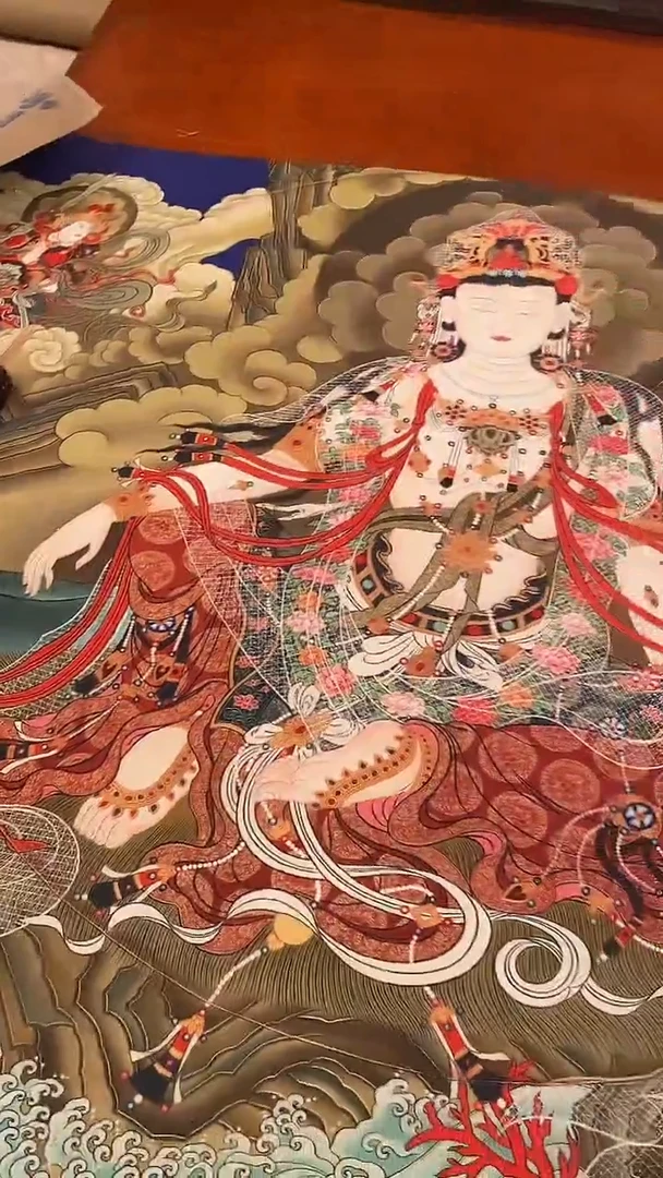 装裱画精美唐卡tk16108