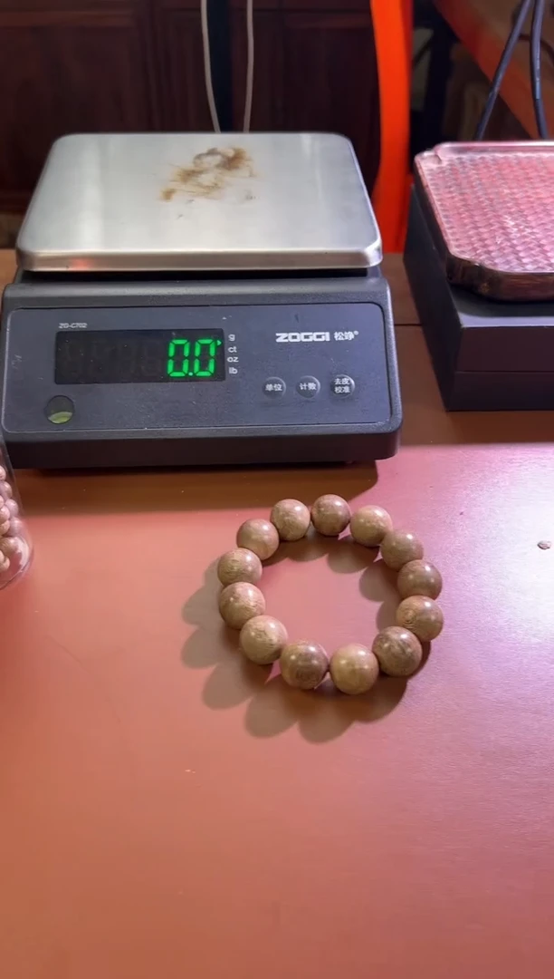 沉香手串海南国香白木香天然野板头料1.8圆珠单圈