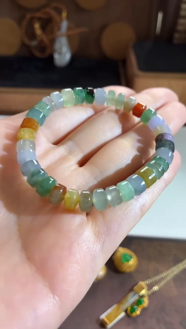 未镶嵌手串翡翠手饰