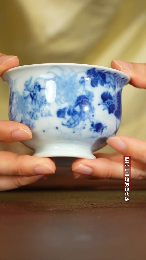 杯吴健公鸡高脚炉式杯