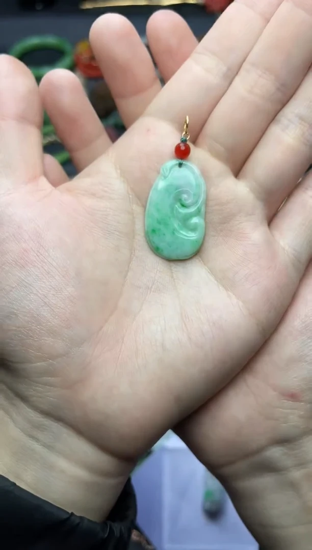 颈饰未镶嵌翡翠如意06