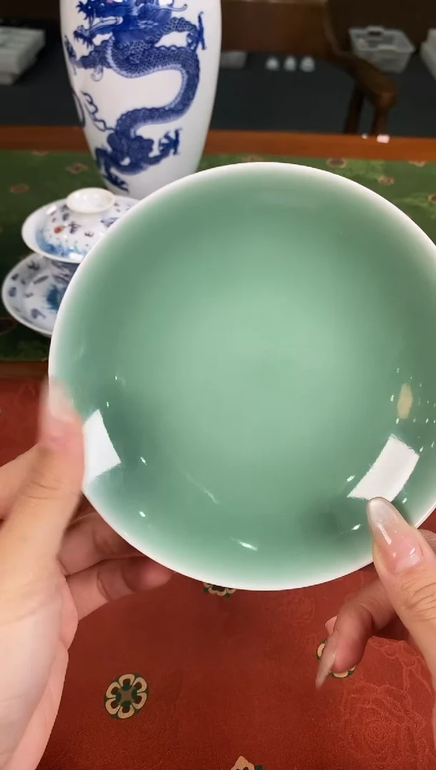 【闪购商品】闰火堂单色釉斑竹纹小壶承