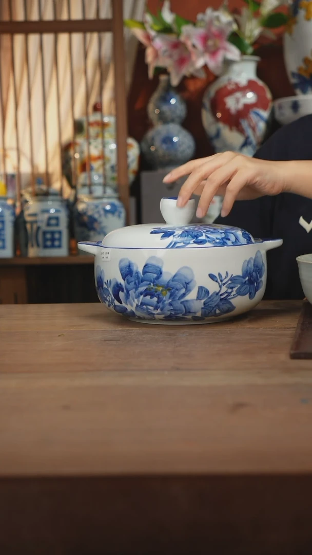 瓷片景德镇设计师釉下手绘陶瓷餐具