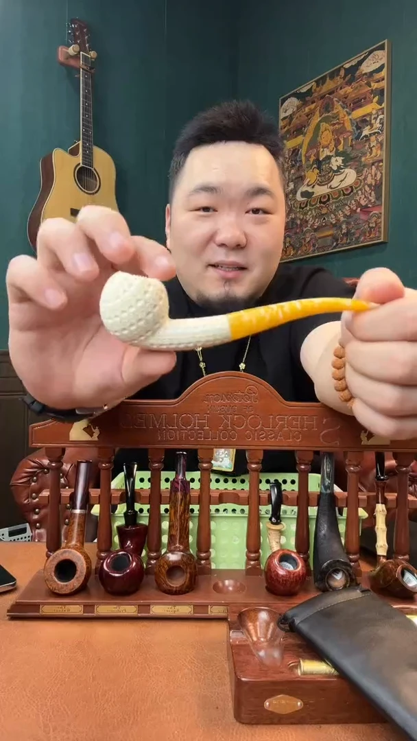 石楠木木雕款意大利进口石楠木烟斗