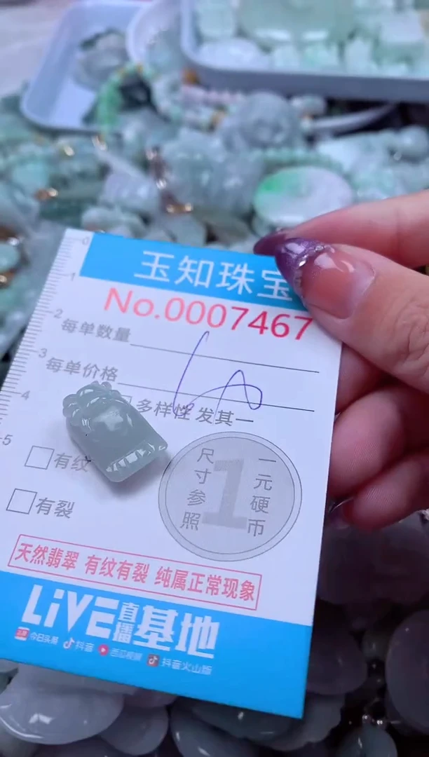 翡翠未镶嵌吊坠(不含链)7467