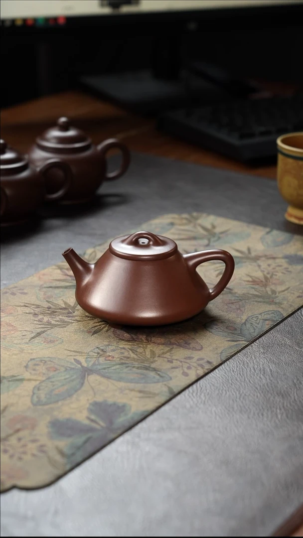 茶壶紫砂子冶石瓢紫泥200cc