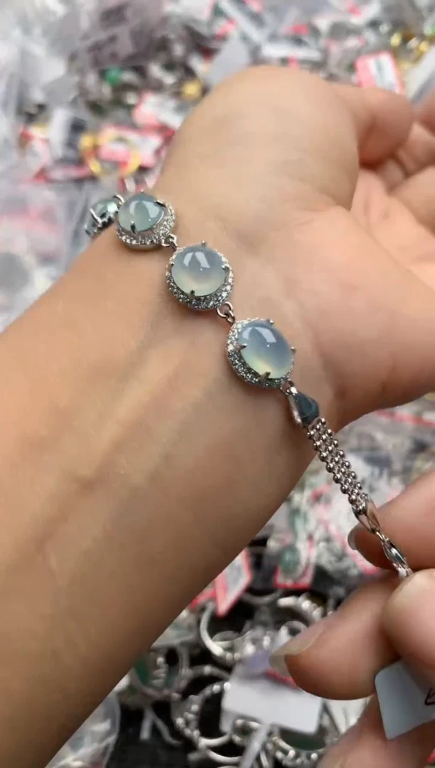 银S925镶嵌戒指翡翠9999              2