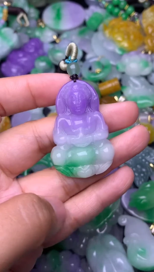 颈饰未镶嵌翡翠缅甸翡翠吊坠