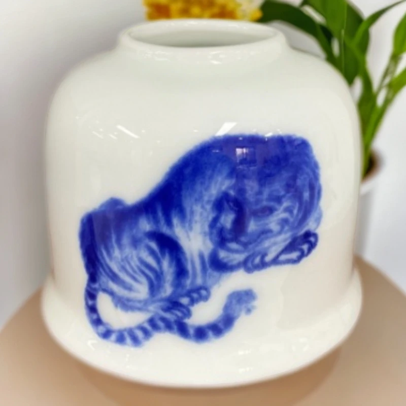 瓷器逯国平XYCTC30732卧虎藏龙水盂