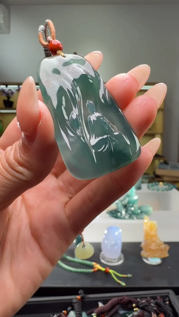 吊坠(不含链)未镶嵌翡翠悟道