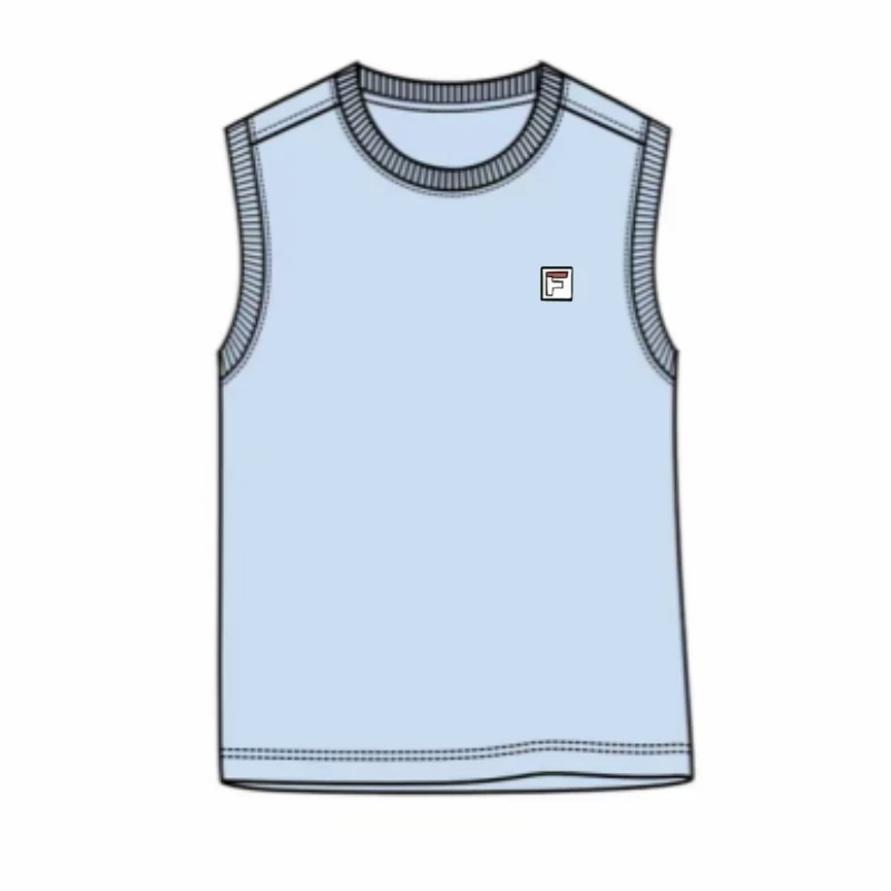 YS空调凉感F标无袖速干T恤运动儿童夏季薄款宽松中大童上衣