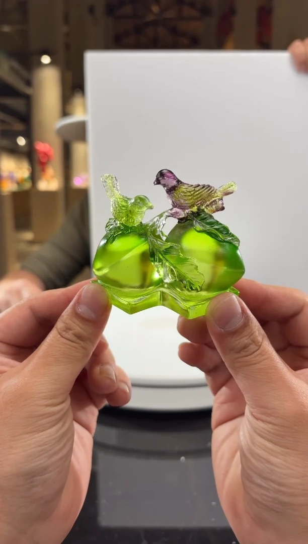 摆件桃艺术琉璃摆件