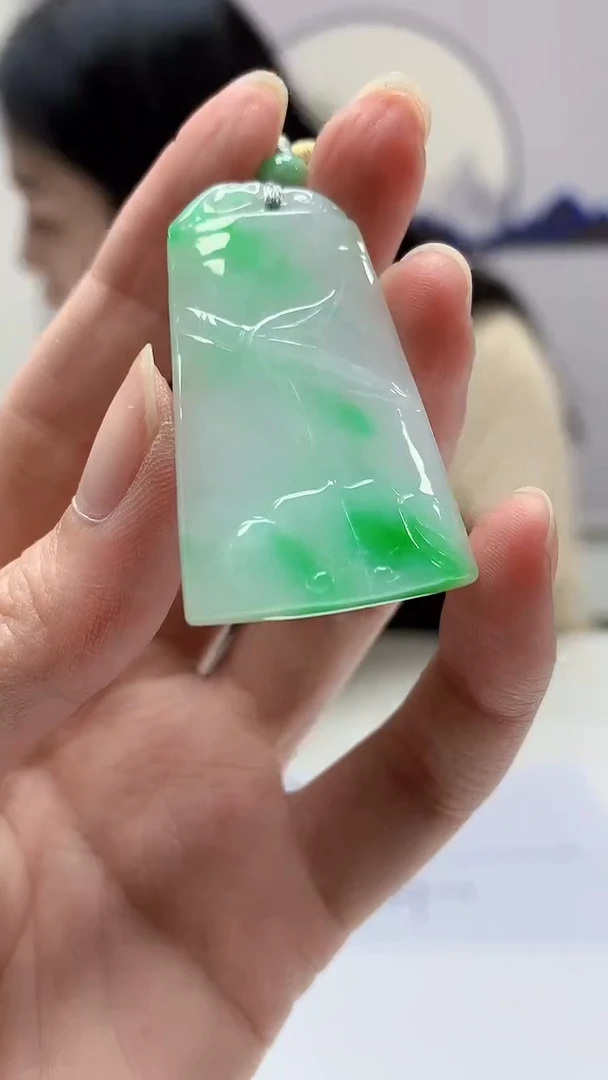 【闪购商品】定制翡翠未镶嵌0405zm-毛货挂件无事牌114