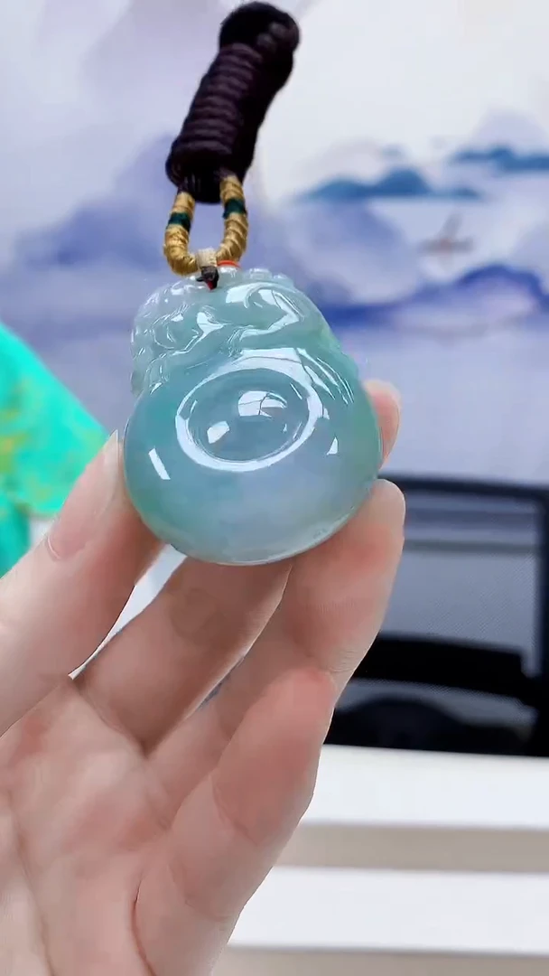 未镶嵌定制翡翠4852ry-毛货挂件147